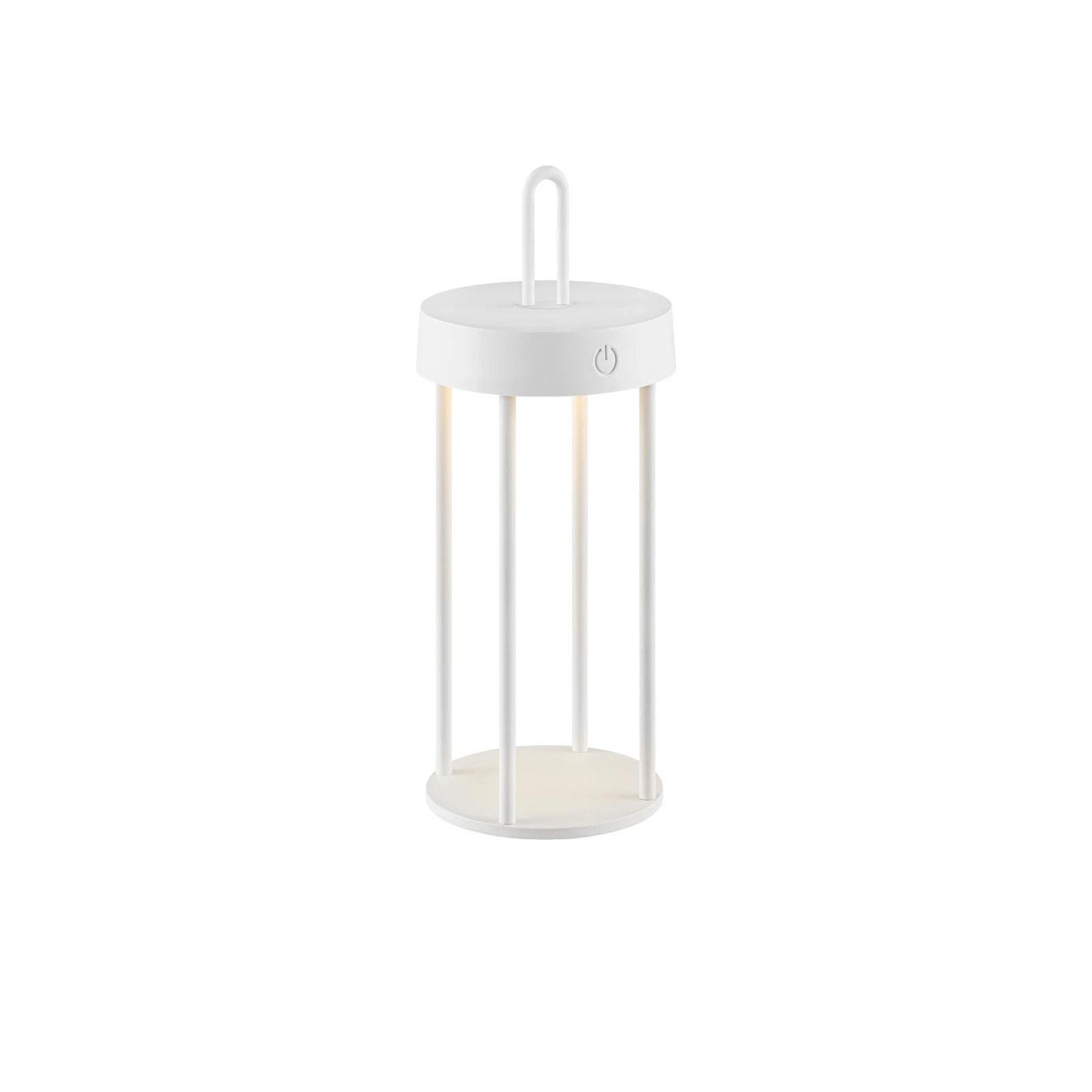 JUST LIGHT. LED настолна лампа Anselm, бяла, 28 см, желязо