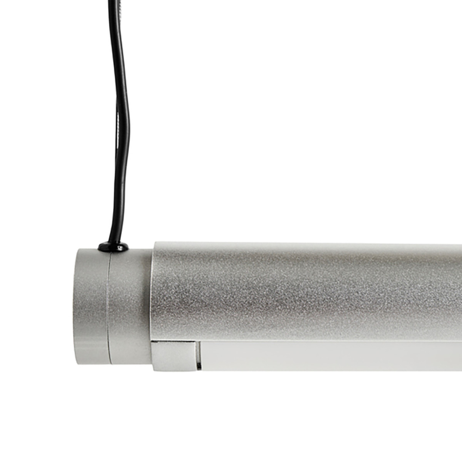 HAY Factor Linear LED pendant diffused, aluminium