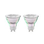 Arcchio LED bulb GU10 2.5W 6500K 450lm glass set of 2