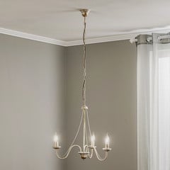 Lampadario Malbo a 3 luci in bianco