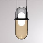 Pille suspension LED grise/crème