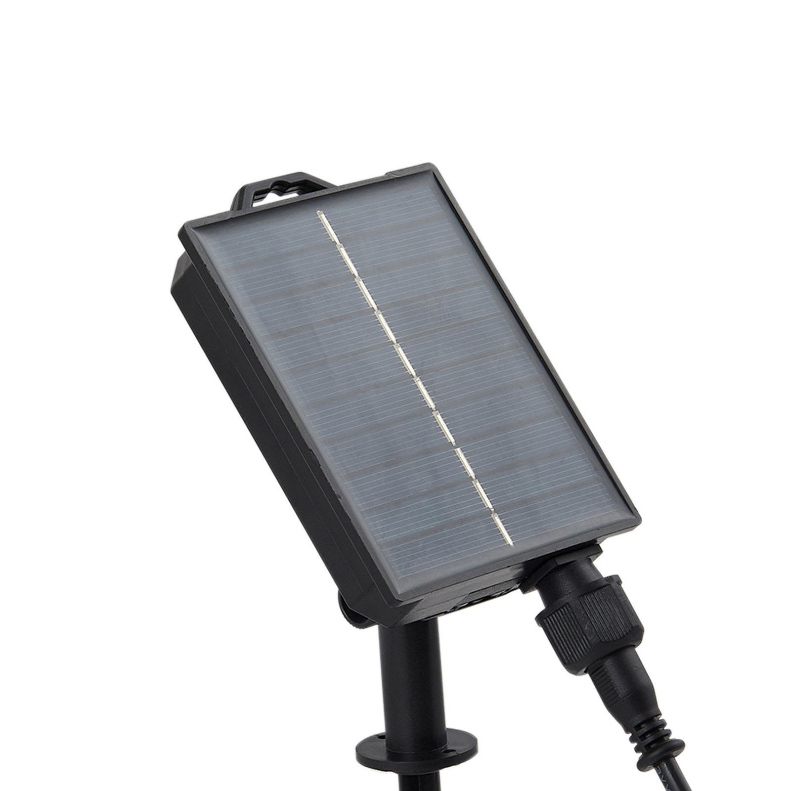 Lindby LED solară solară cu LED-uri Syrene, 45 cm, negru, aluminiu