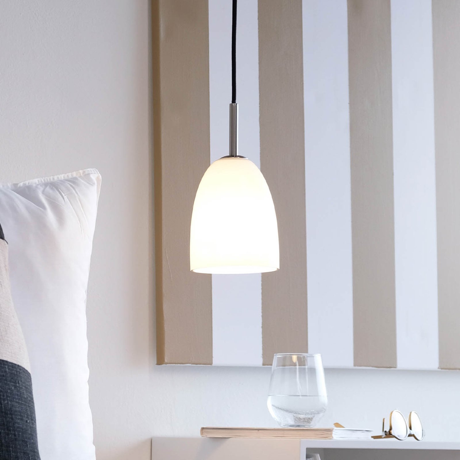 Jazz Suspension Ø12 Opal/Brushed Steel - DybergLarsen