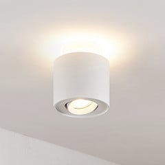 Lámpara de techo Arcchio Walisa, Ø 10 cm, blanco, metal, GU10