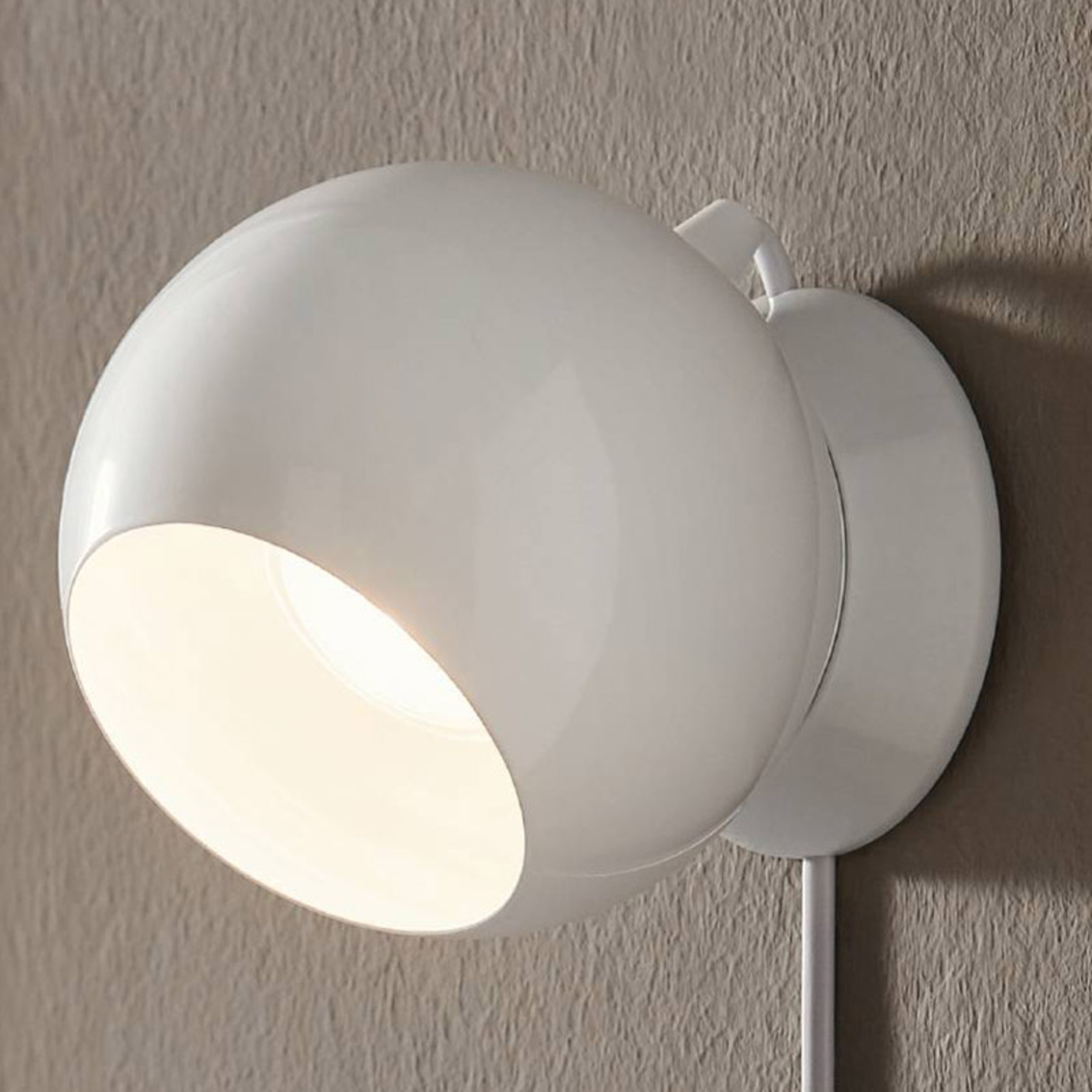 Wandlampe aus Metall GU10 Leuchtmittel Lampe mit Schalter EGLO LED Tischlampe Petto 1 Wohnzimmerlampe in Weiß magnetische Tischleuchte inkl warmweiß 