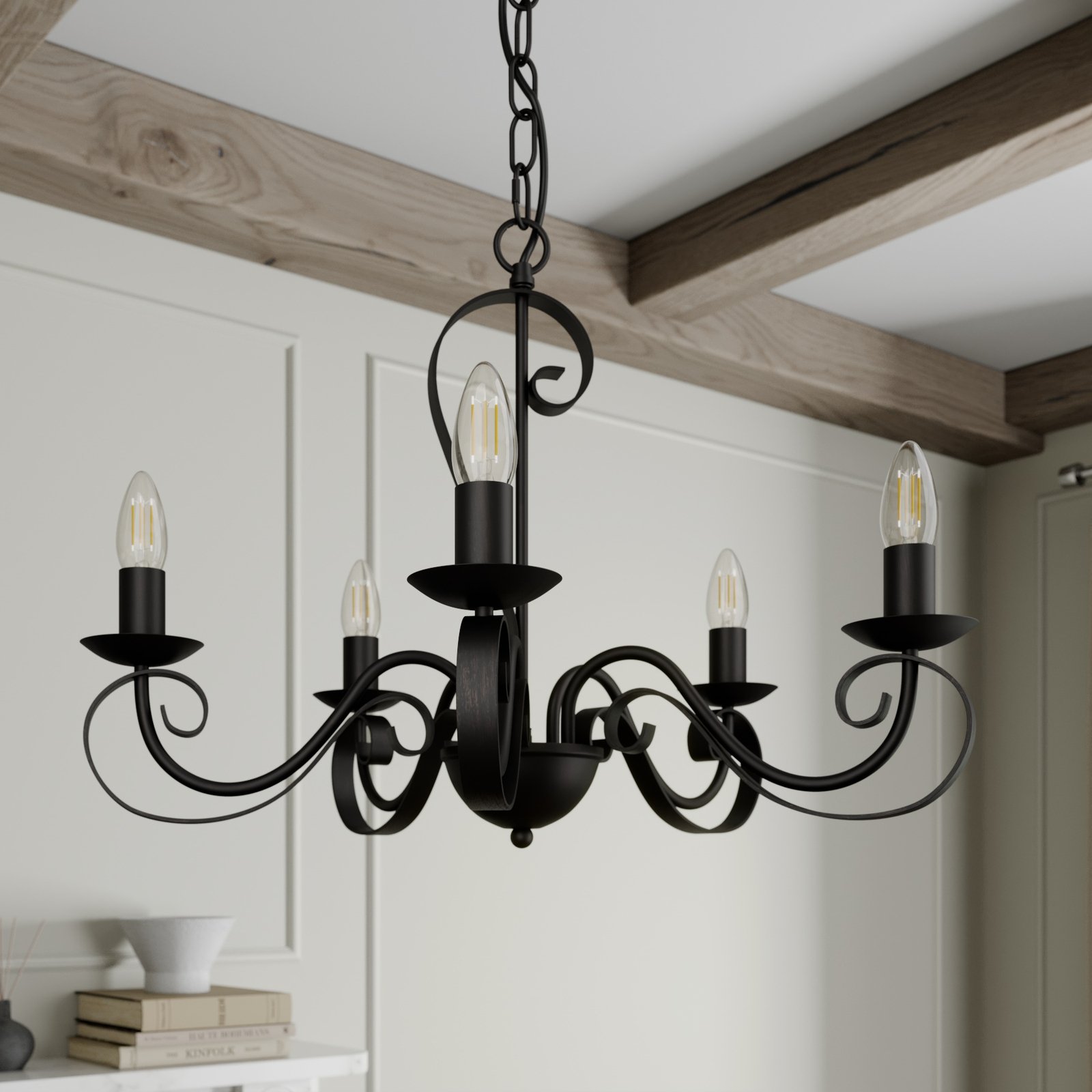 Shervan Żyrandol Antique Brown - Lindby
