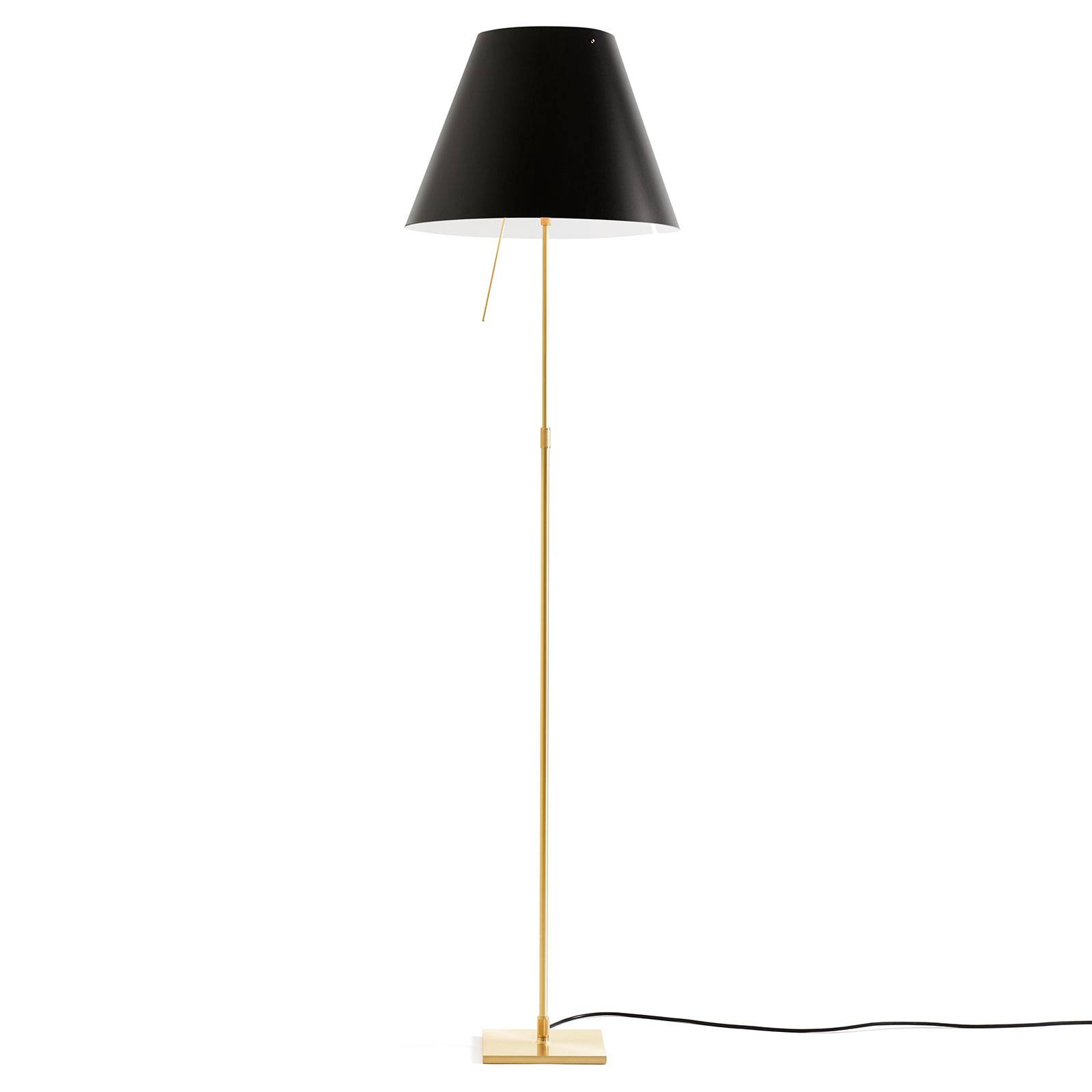 Luceplan Costanza lampadaire D13t laiton/noir