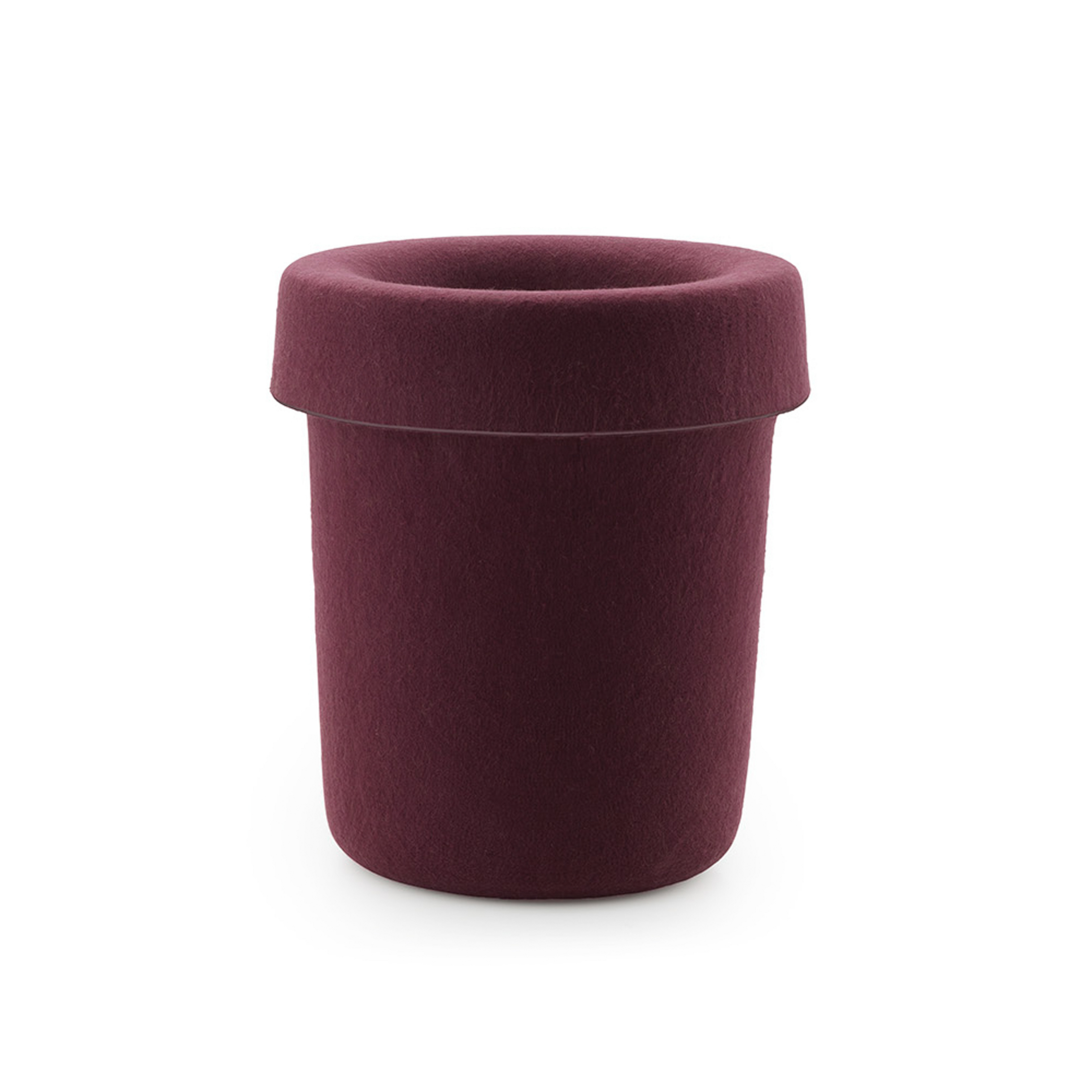 Papirkurv Hide, mørkerød, højde 36 cm - Normann Copenhagen