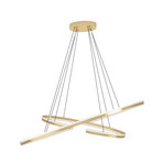 Suspension LED Bogado, dorée, 120 cm, à intensité variable - Stars of Light