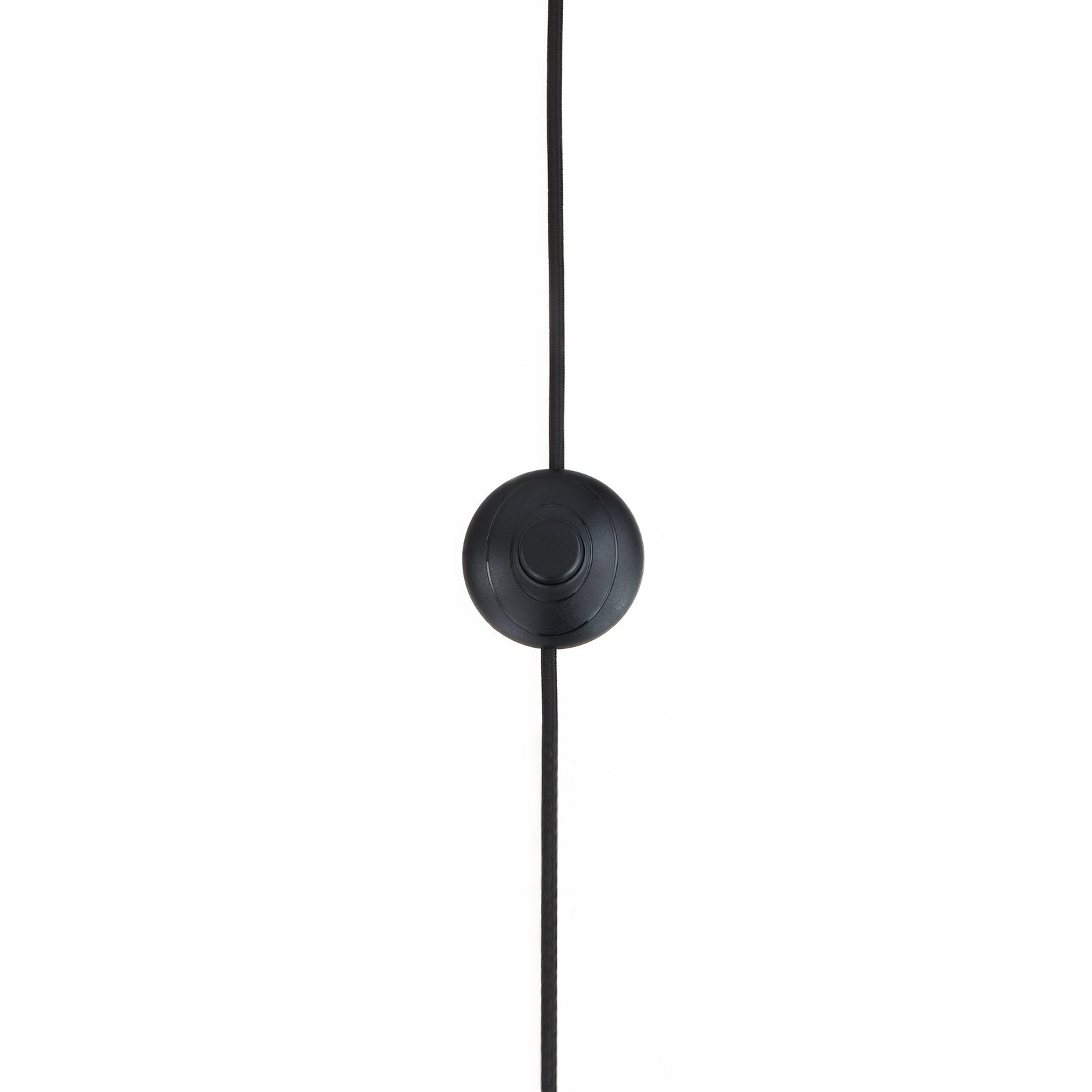 Lindby Stehleuchte Yaelle, 146 cm hoch, Rattan, schwarz, E27
