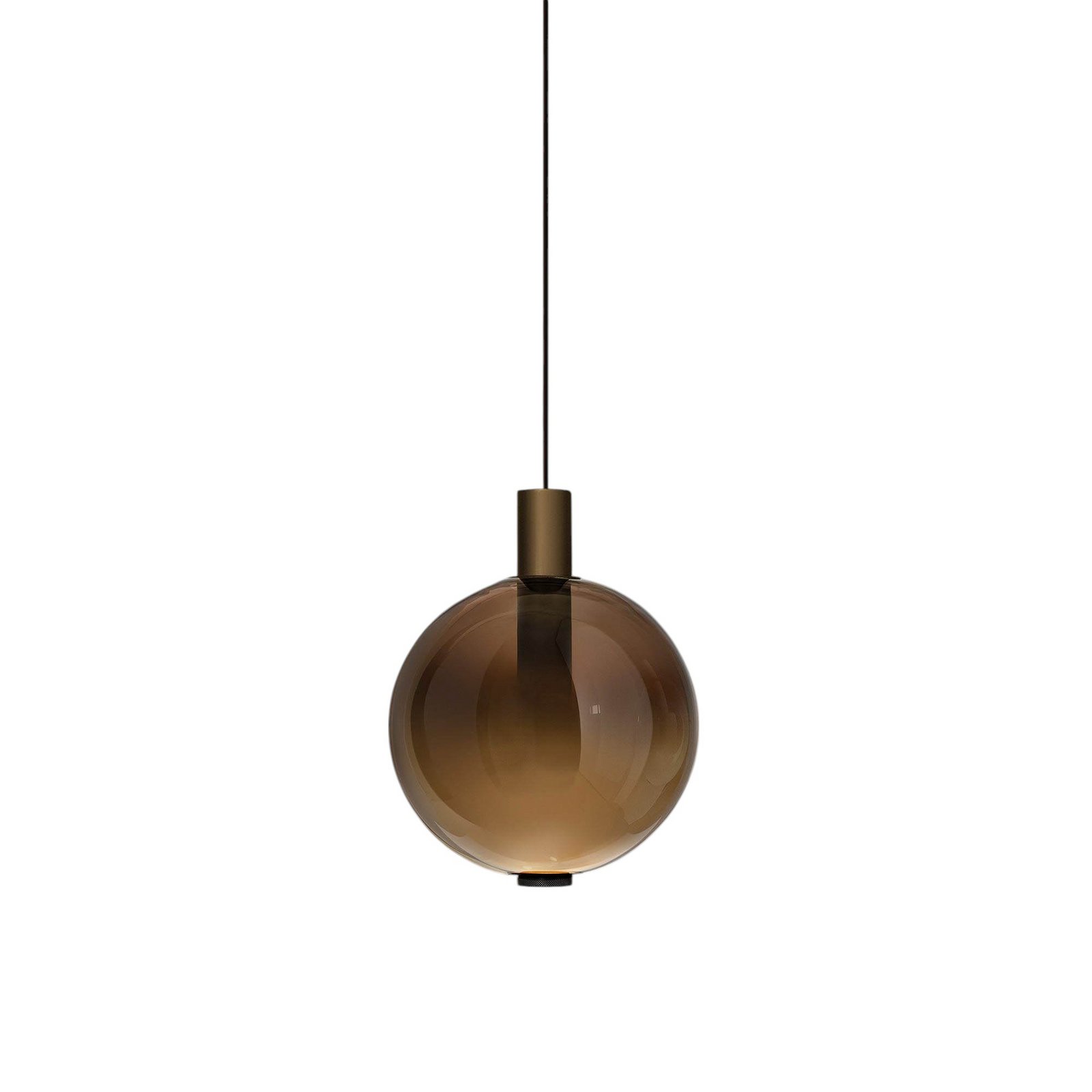 OLEV LED-Hängeleuchte BEAM STICK NUANCE, braun, Ø 20 cm, 927
