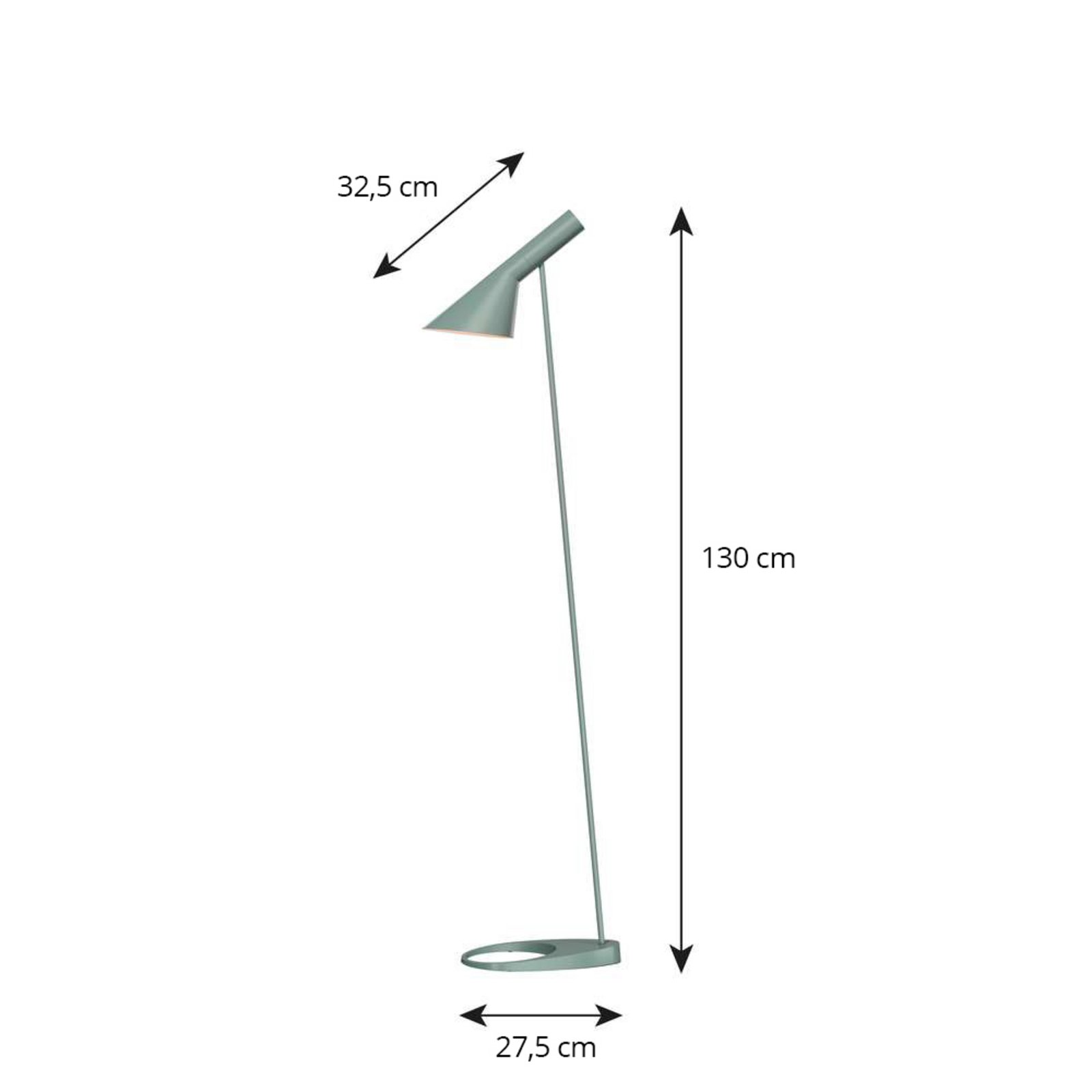 AJ Floor Lamp Light Petroleum - Louis Poulsen AJ Floor Lamp Light Petroleum - Louis Poulsen