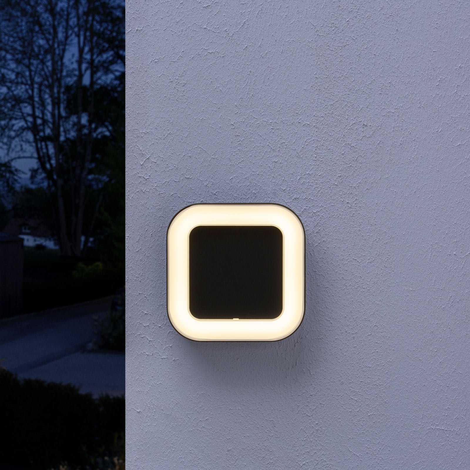 LEDVANCE Endura Style kvadratinis lauko šviestuvas tamsiai pilkas