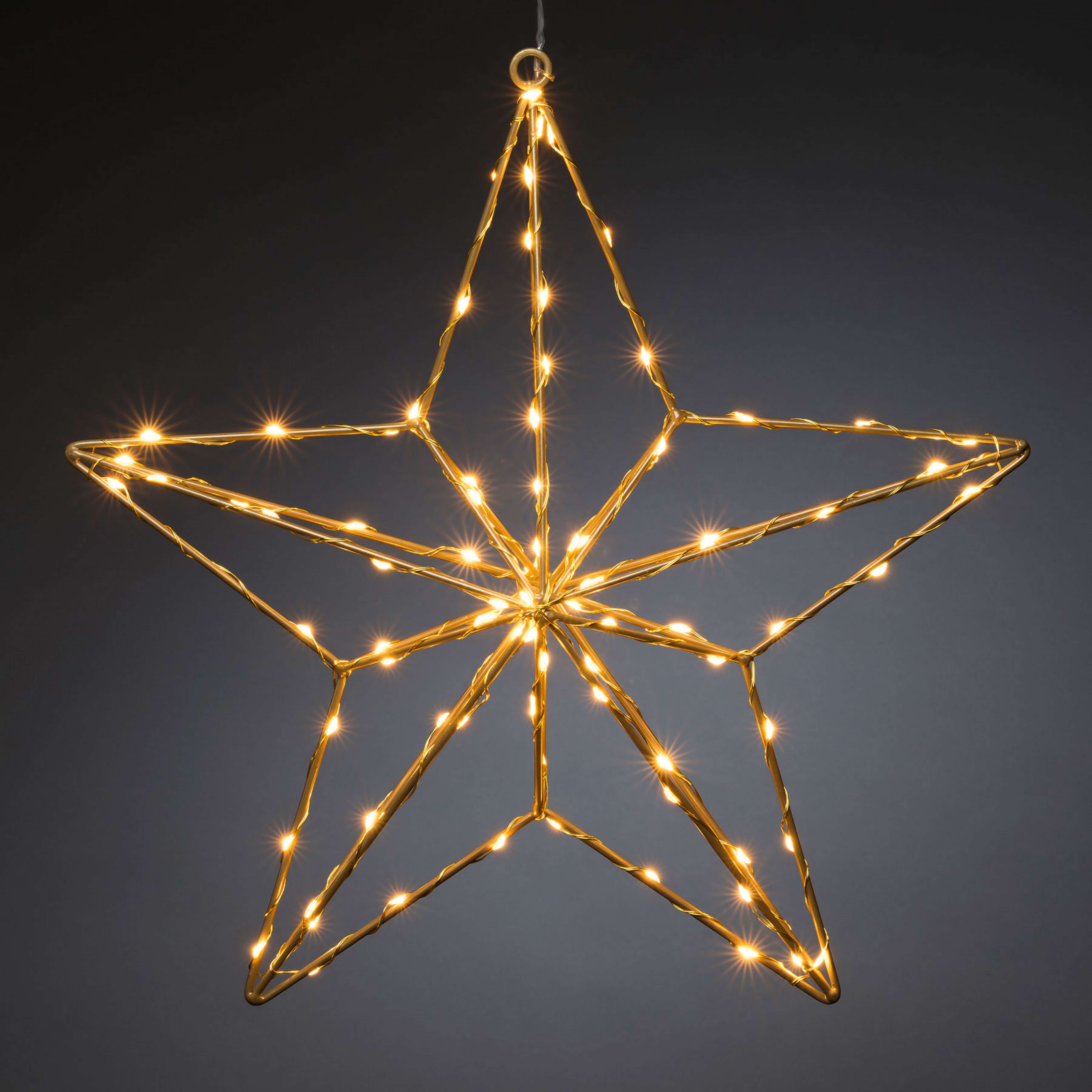LED-Dekoleuchte Goldstern 37x36 cm