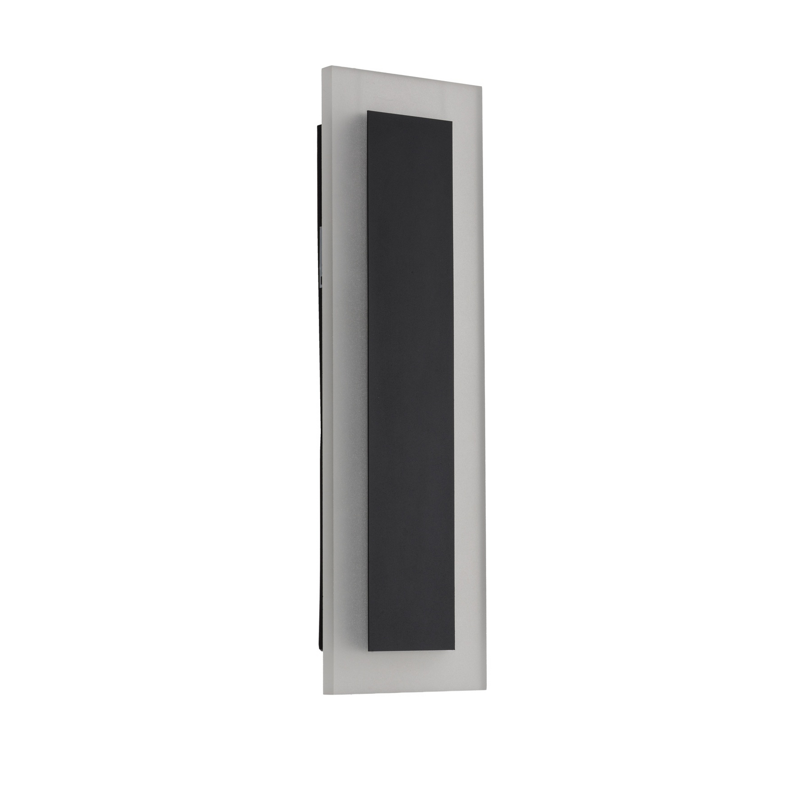 LED-Außenwandleuchte Wow, schwarz/weiß, Metall, IP54, CCT