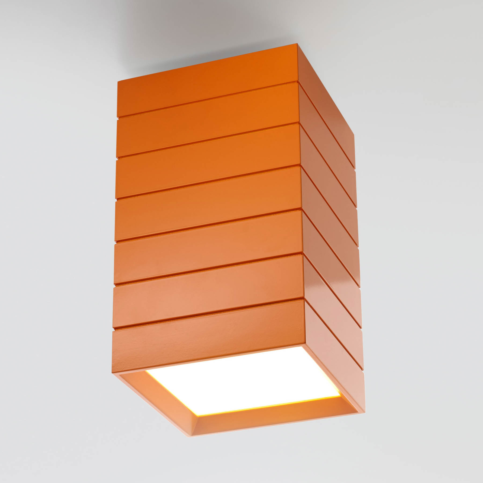 Artemide Groupage LED-Deckenlampe 20x20cm orange