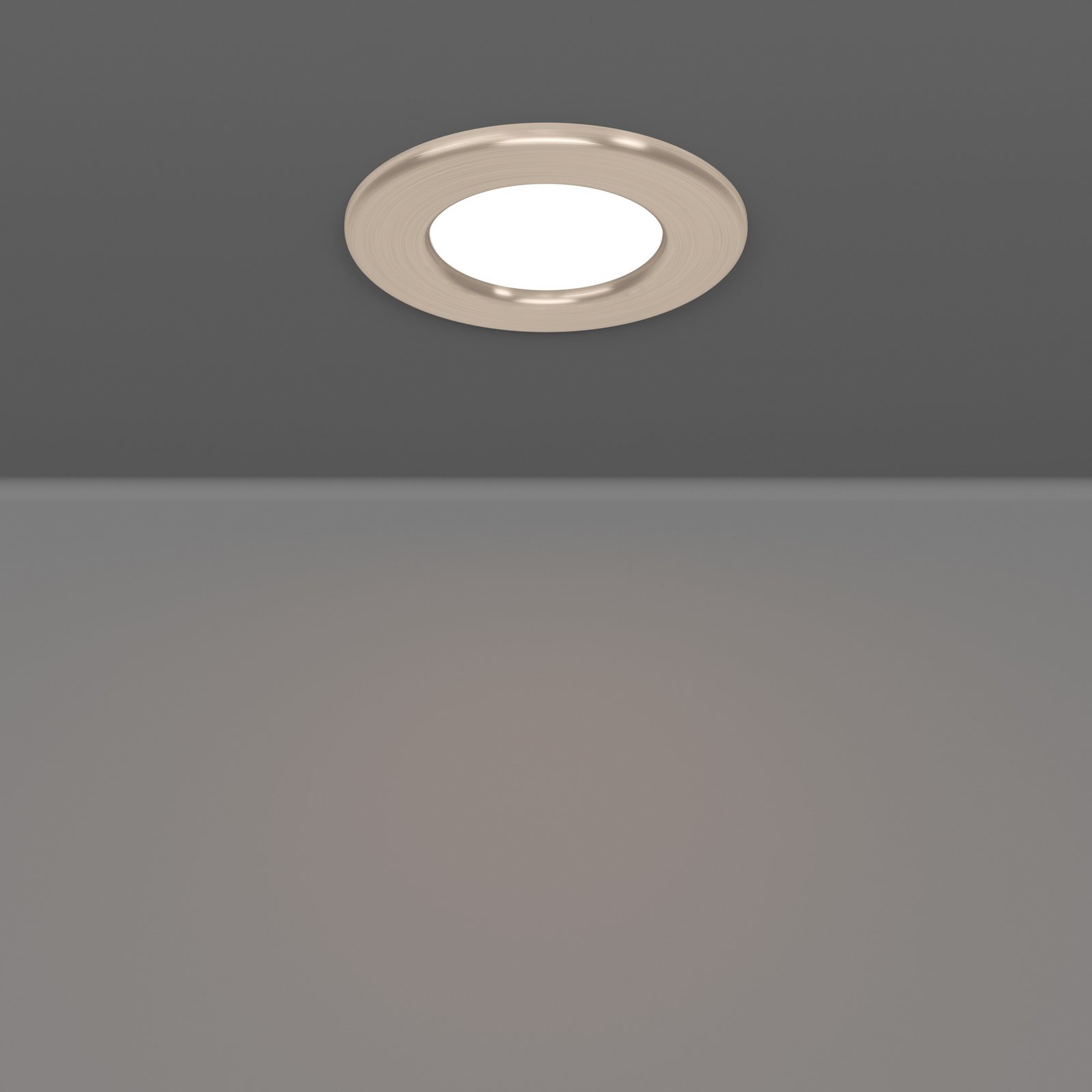 EGLO connect LED-innfellingslampe Fueva 6-Z, grå, 3-pak