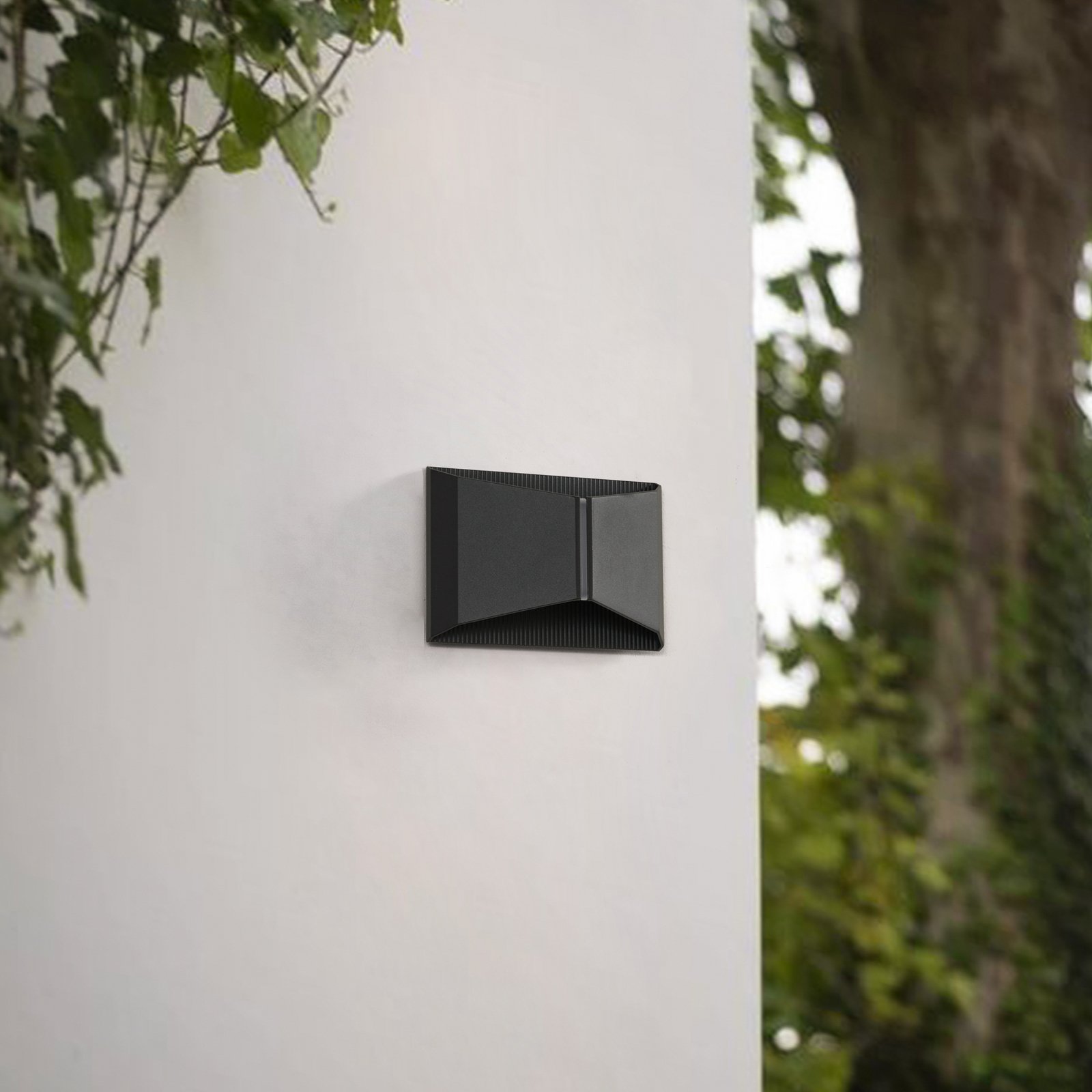 Lindby LED-Außenwandleuchte Anlira, schwarz, Up & down, IP65