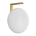 Oluce Alba Wandleuchte aus Glas