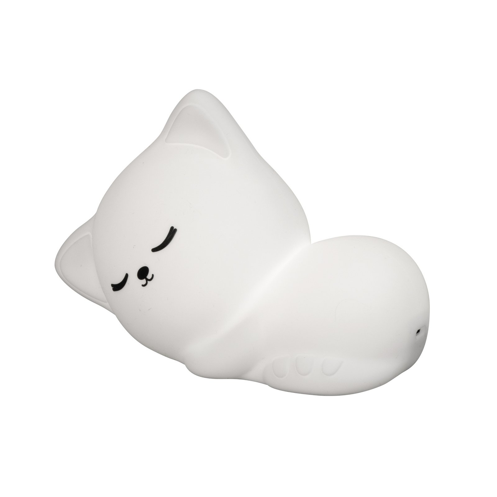 Lanterna cu baterie LED Mia, albă, lungime 16 cm, silicon