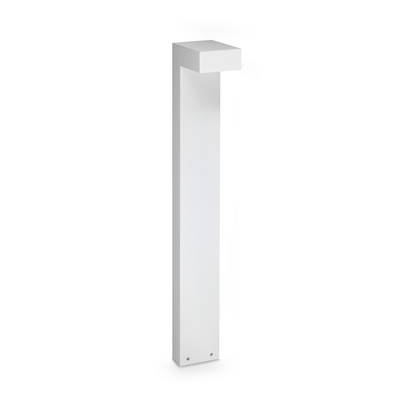 IDEAL LUX LED-väglampa Sirio, vit, höjd 80 cm, metall