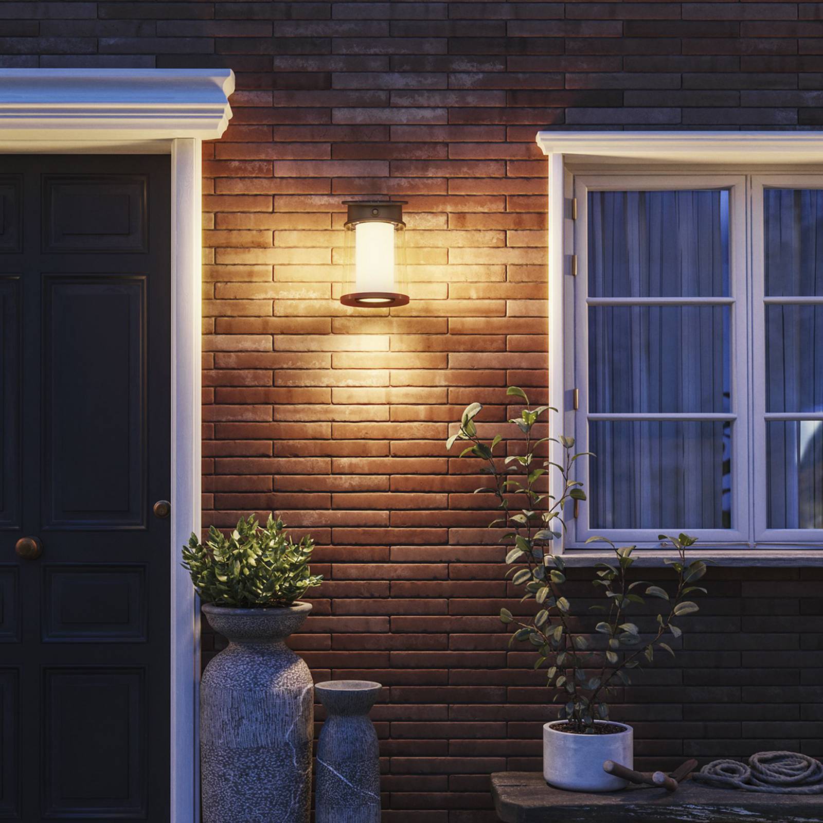 Philips Kinkiet zewnętrzny LED Juda UE, czujnik, IP44