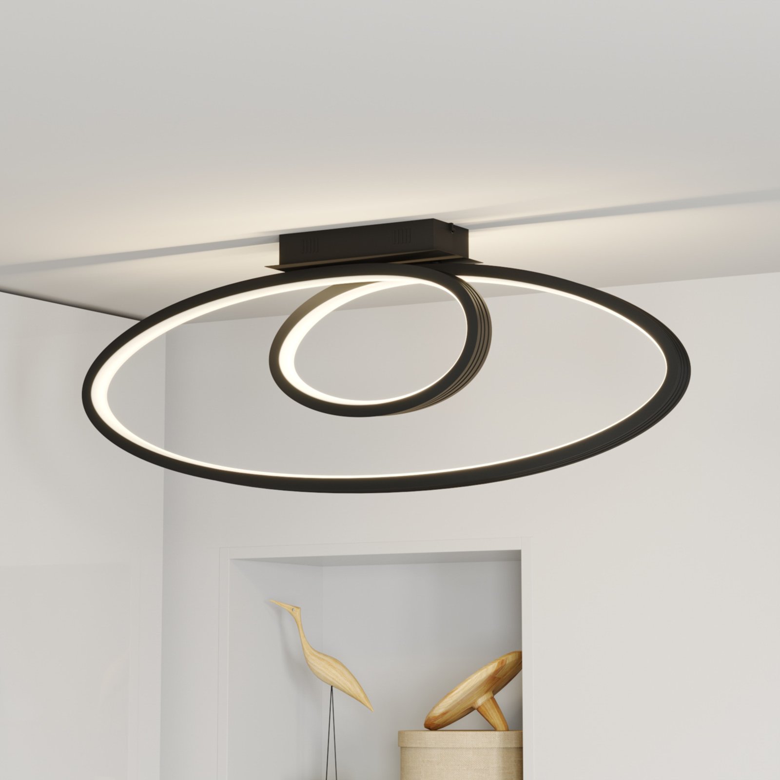 Lucande Bronwyn LED ceiling light, 98 cm