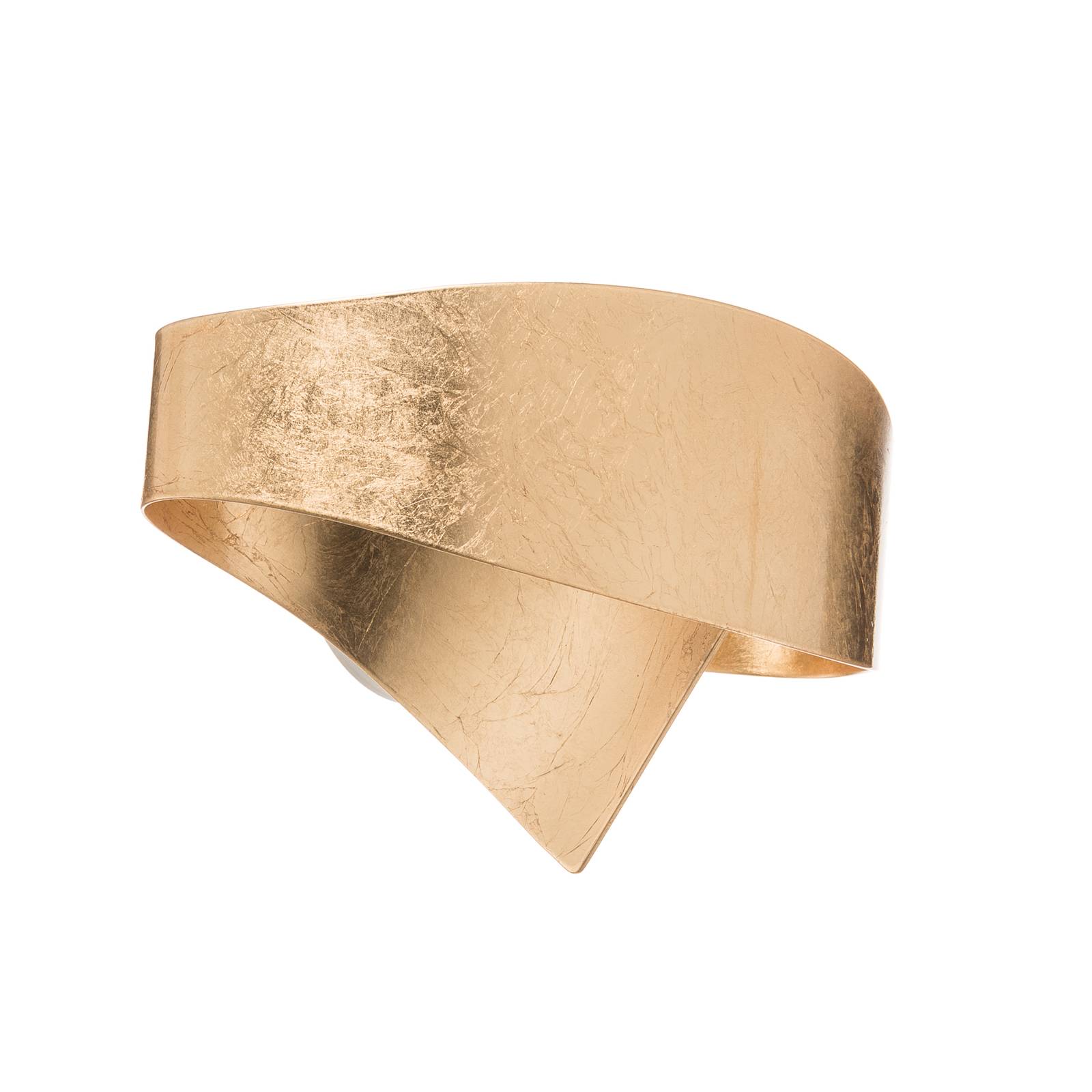LED-Wandleuchte Scudo mit Blattgold