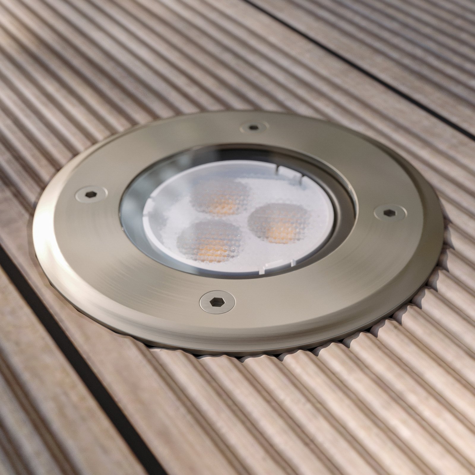 Ava Round Recessed Ground Bodová IP67 Steel - Lucande