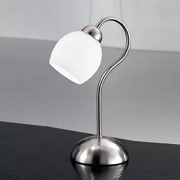 Lampe à poser Ludwig avec port USB, blanche