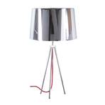 Aluminor Tropic tafellamp chroom, kabel rood