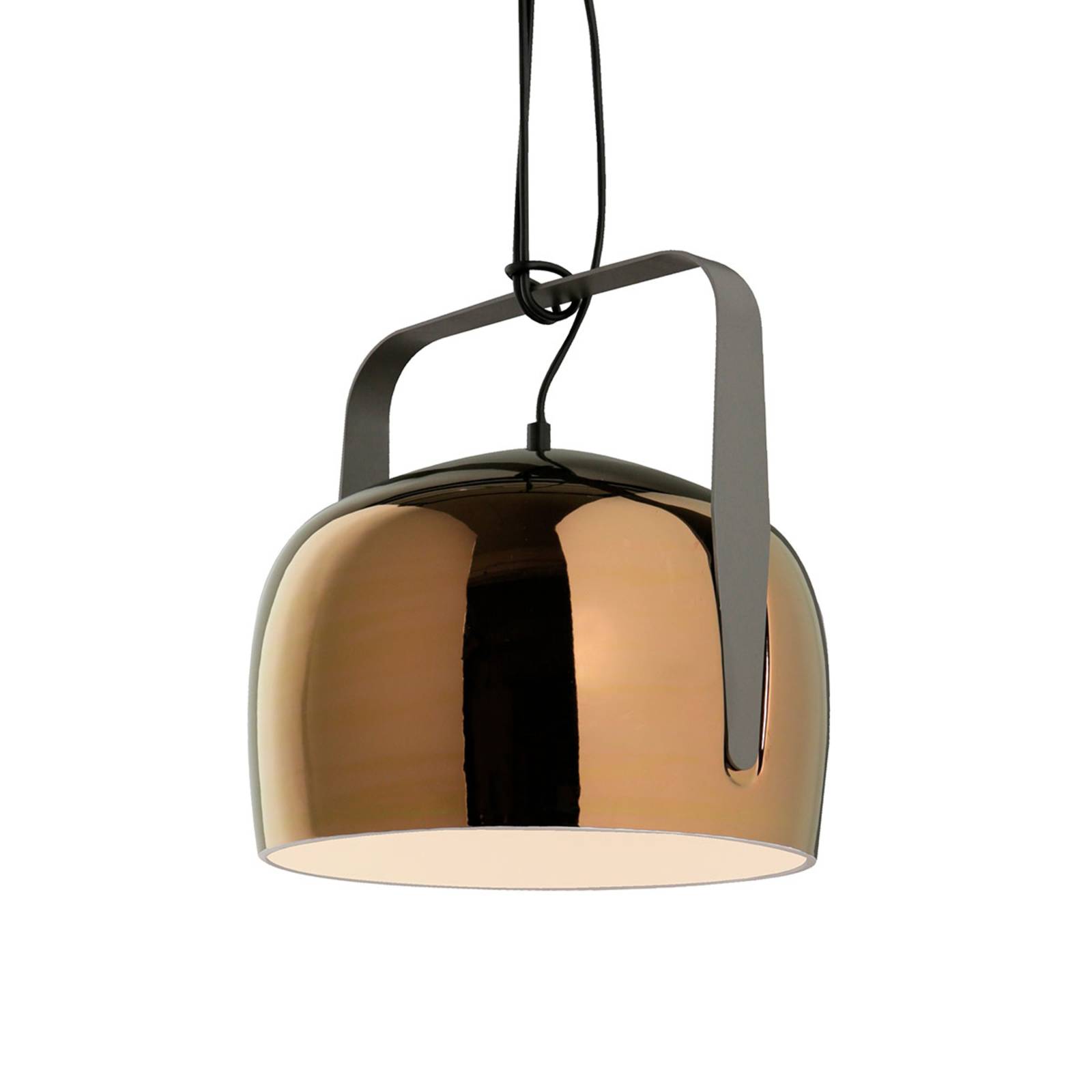 Karman Bag - lampa wisząca, 21 cm, brązowa
