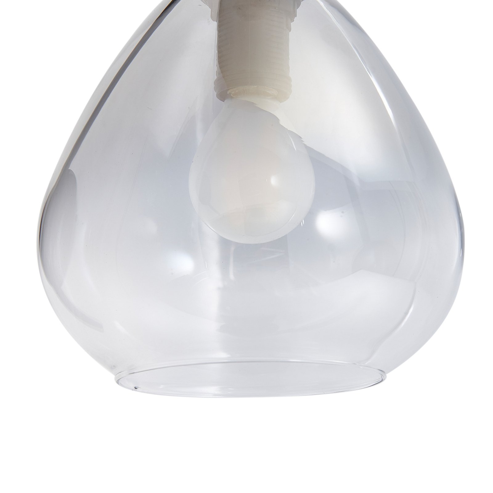 Lindby Pendura vegglampe, Ø 15 cm, svart, glass