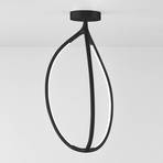 Artemide Arrival stropna svjetiljka, App, crna, 70 cm