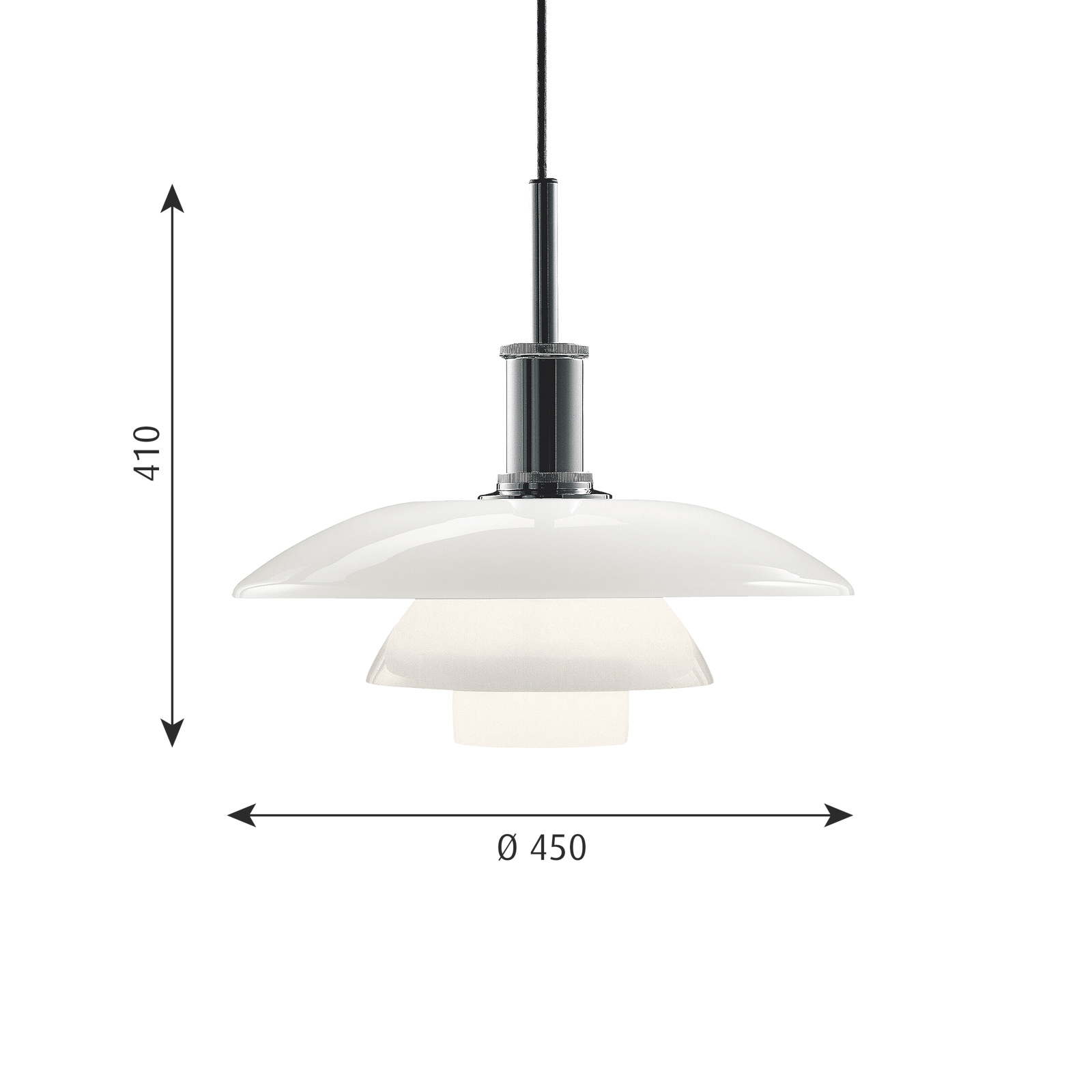 Louis Poulsen PH 1/2-4 hængelampe | Lampegiganten.dk