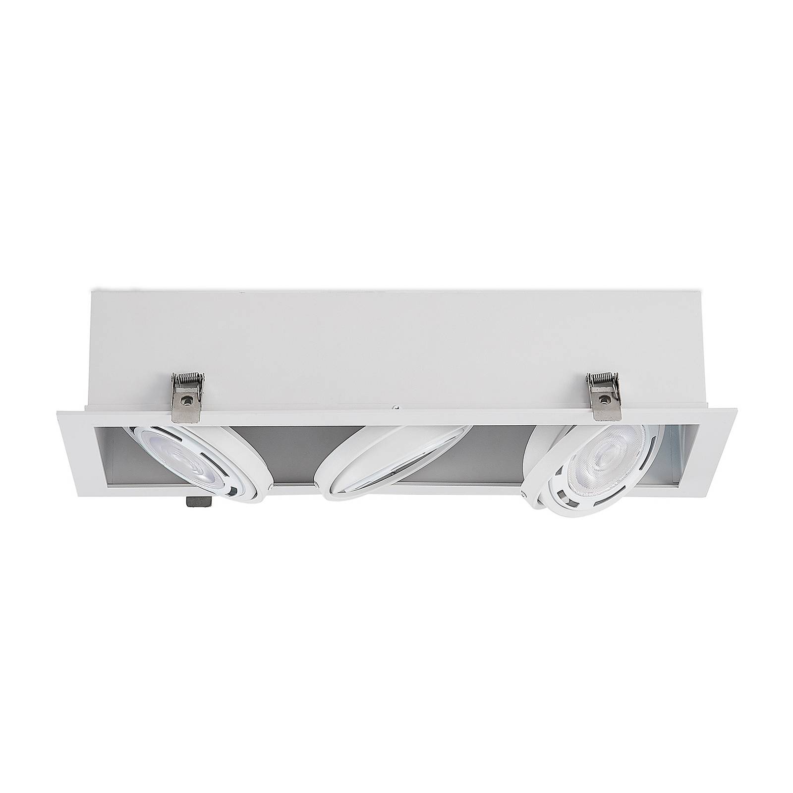 Arcchio Yasna recessed light, 3-bulb, white - Living / Dining Room - Ceiling Light Recessed - dimmable - Modern
