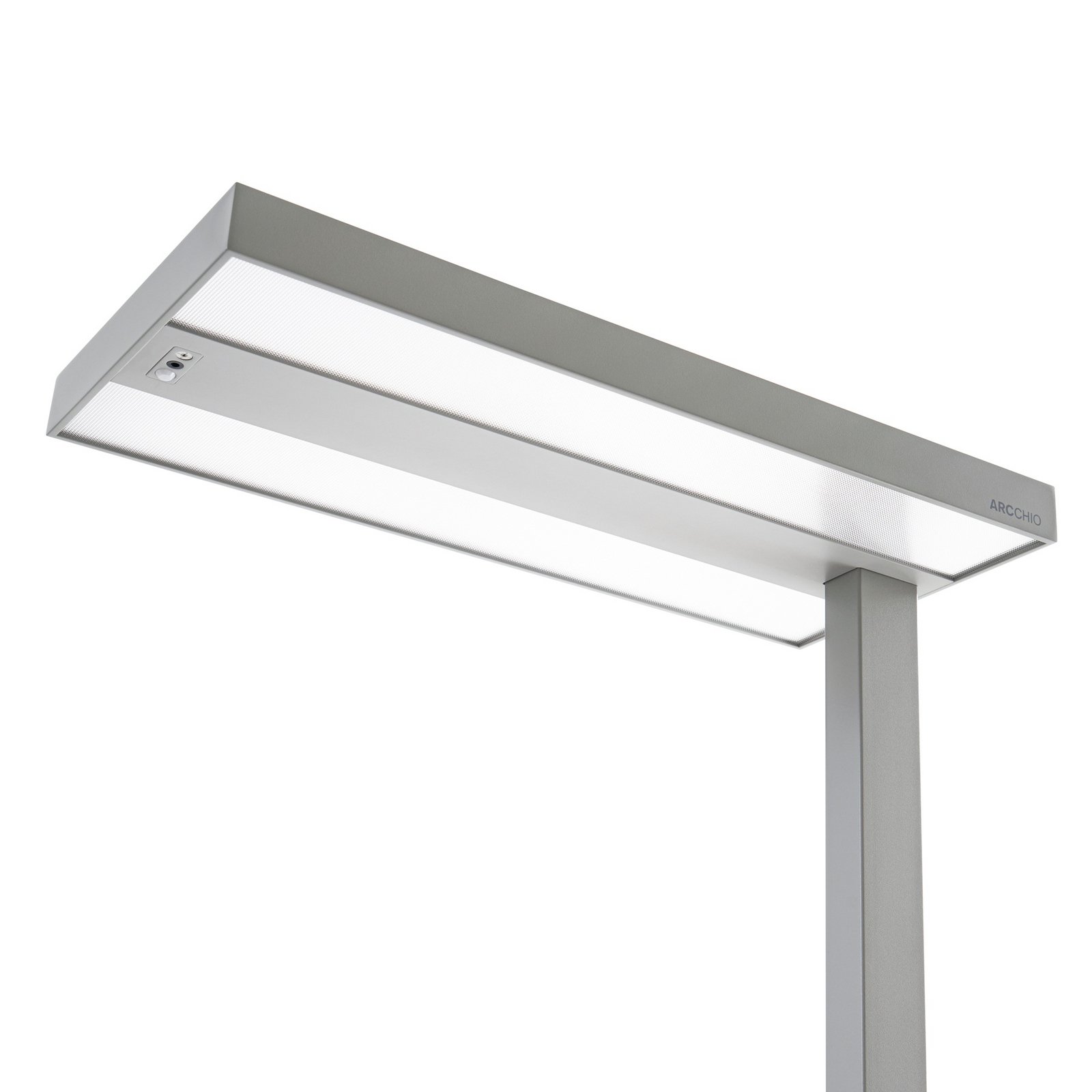 Logan LED clip-on light, silver, dimmable, sensor - Arcchio Logan LED clip-on light, silver, dimmable, sensor - Arcchio