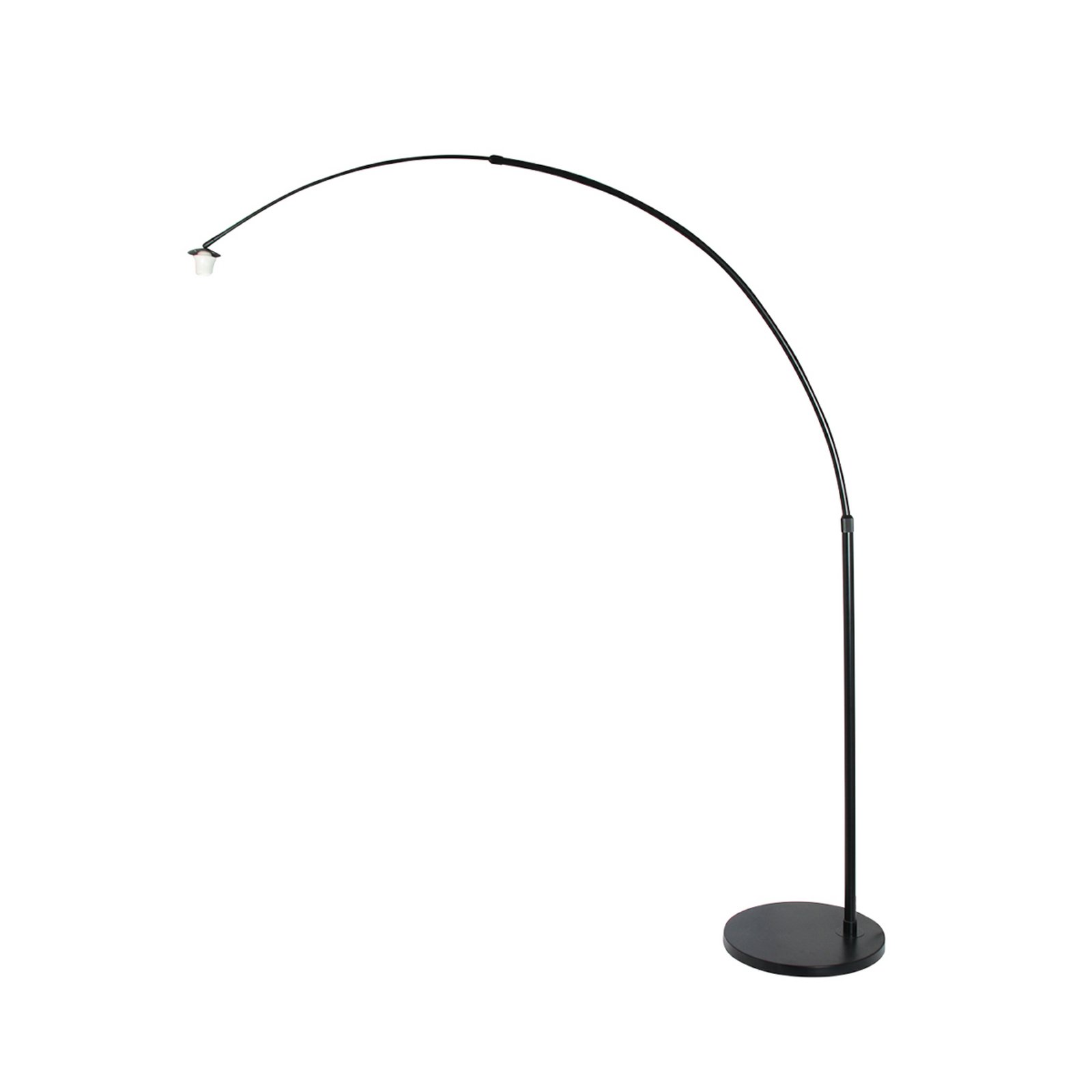 Boogstaande vloerlamp Sparkled Light, zwart/bruin, 240 cm, kurk