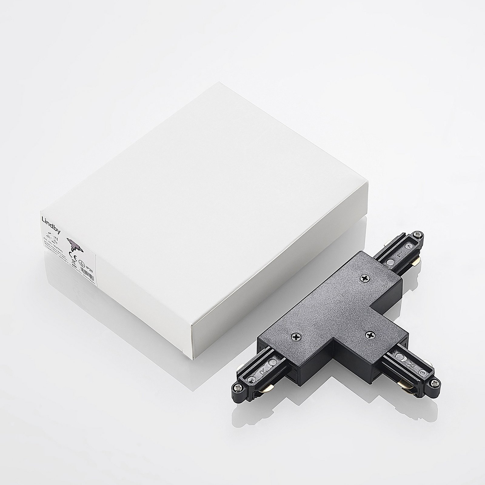 Linaro Track T-Connector Zwart - Lindby
