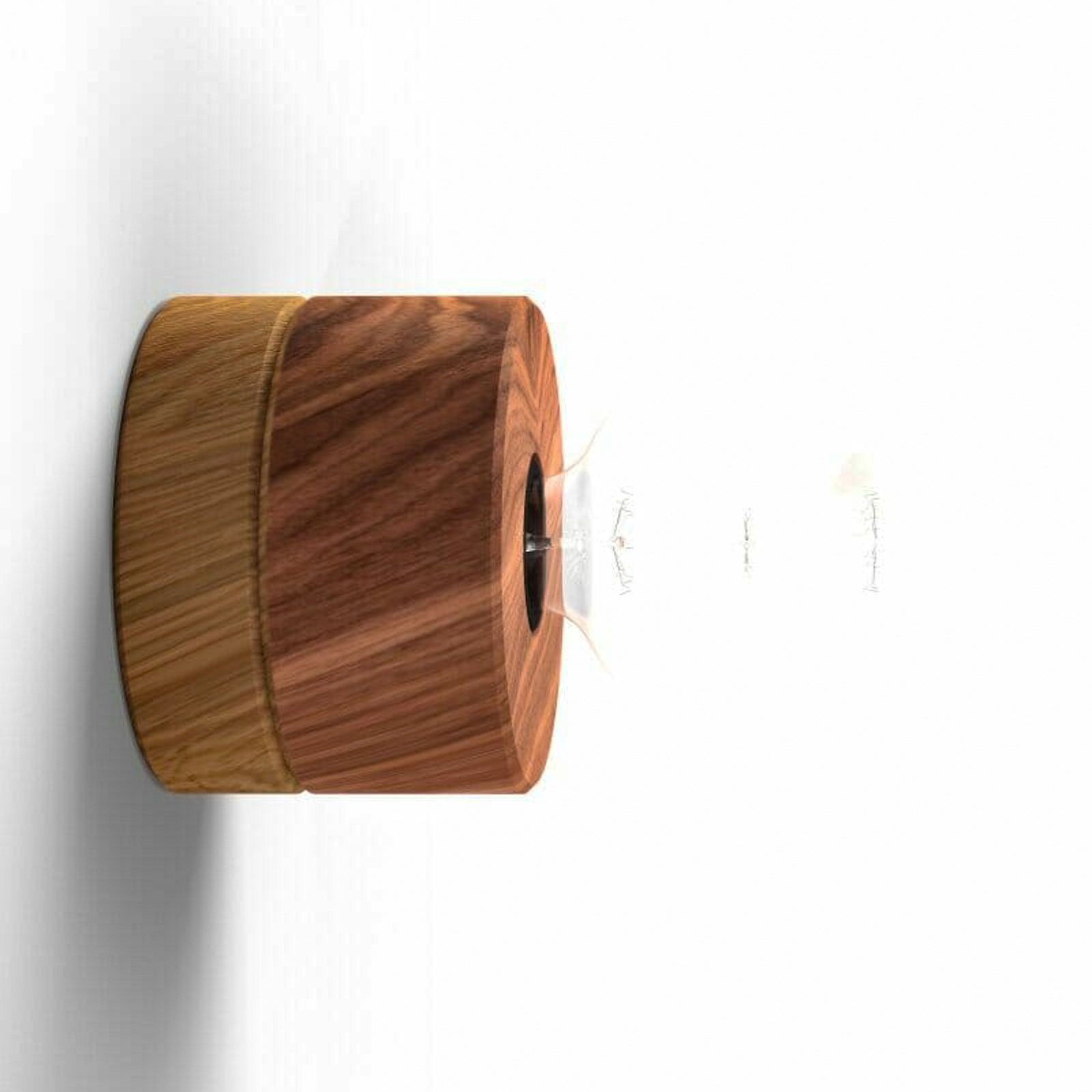 ALMUT 0239 wall lamp, sustainable, walnut/oak