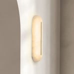 LED-seinävalaisin 2546, valkoinen, korkeus 36 cm, alabasteri, himmennettävä