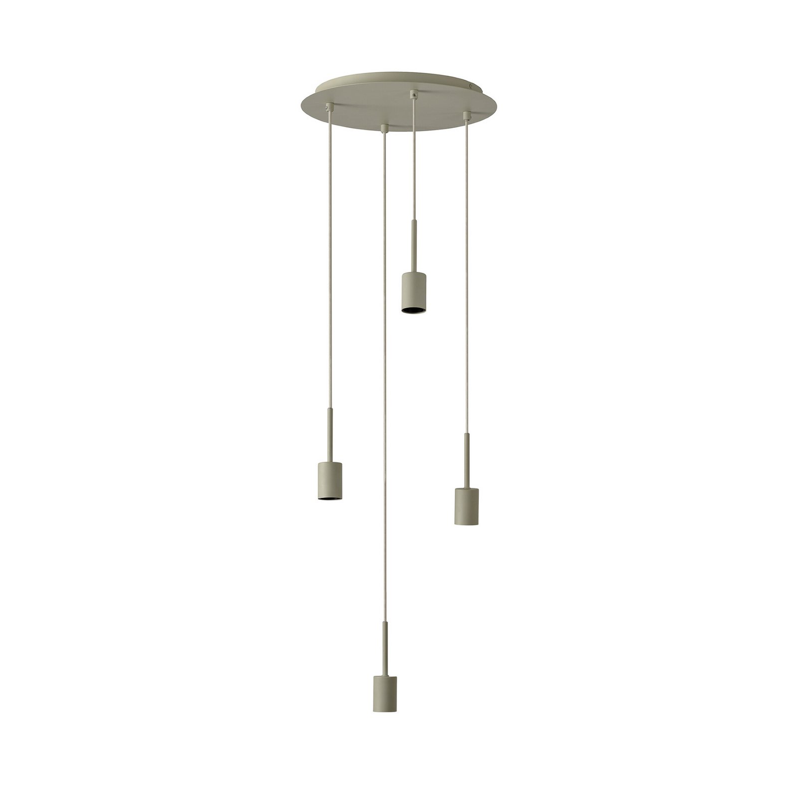 Lampada a sospensione OSRAM Decor Needle Plate beige, acciaio, a 4 luci, E27