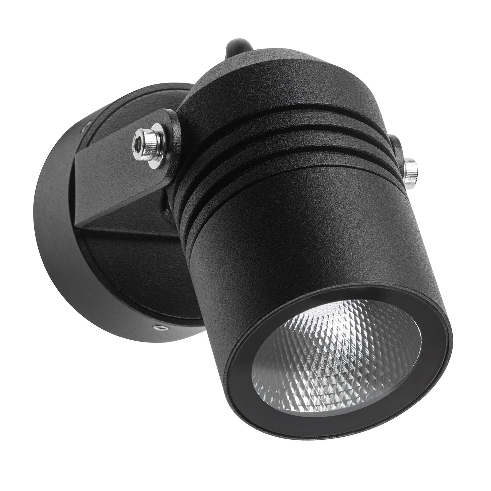 LED venkovní nástěnný reflektor 5019, černá, IP54