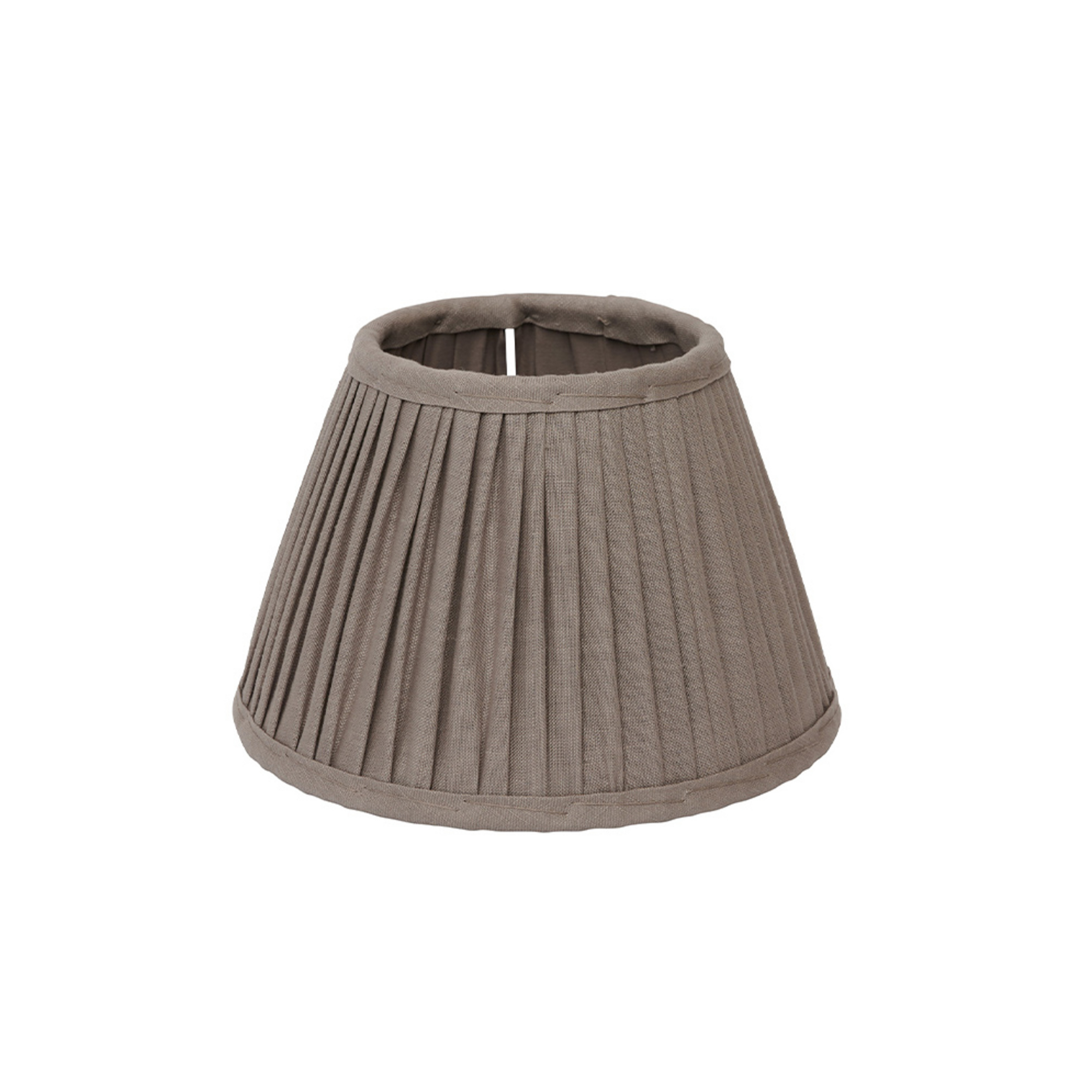 Ella lampskärm, grå, Ø 26 cm, linne – Watt & Veke