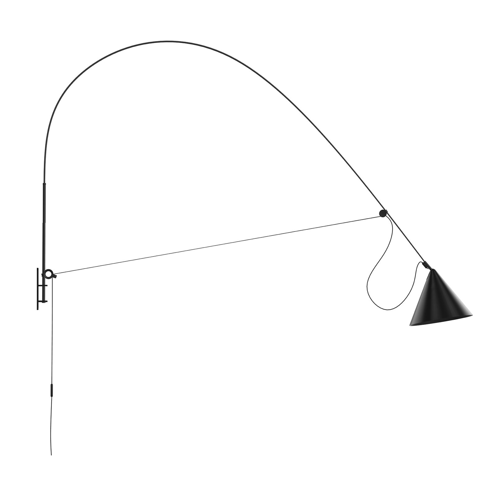 midgard AYNO wall XL LED wall lamp depth 220 cm