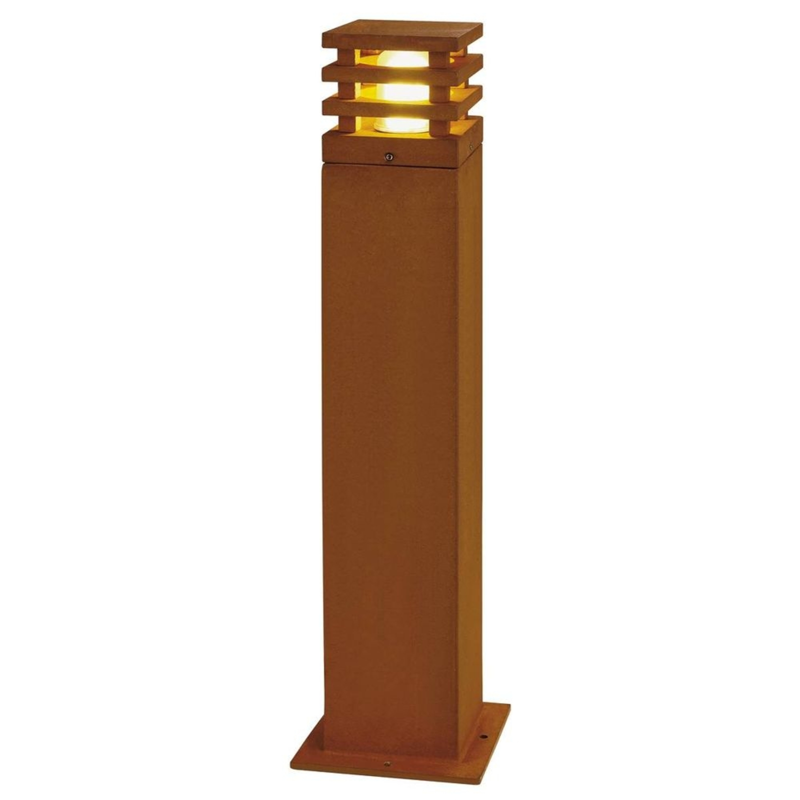 Rusty Square 70 Garden Lamp Rusted Steel - SLV