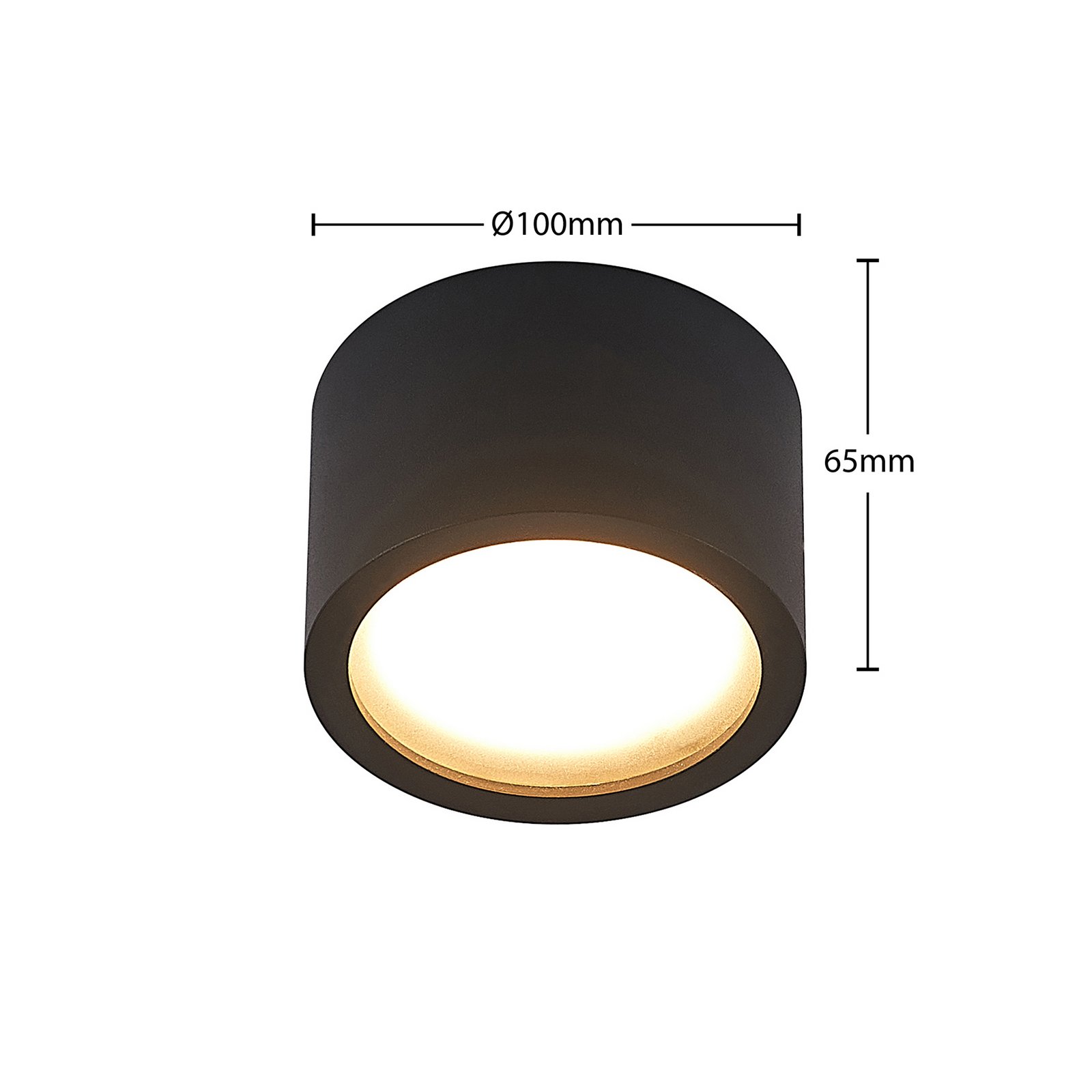 Nieva Round Deckenleuchte Black - Arcchio