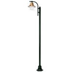 1-bulb Toscane 240 cm lamp post, green