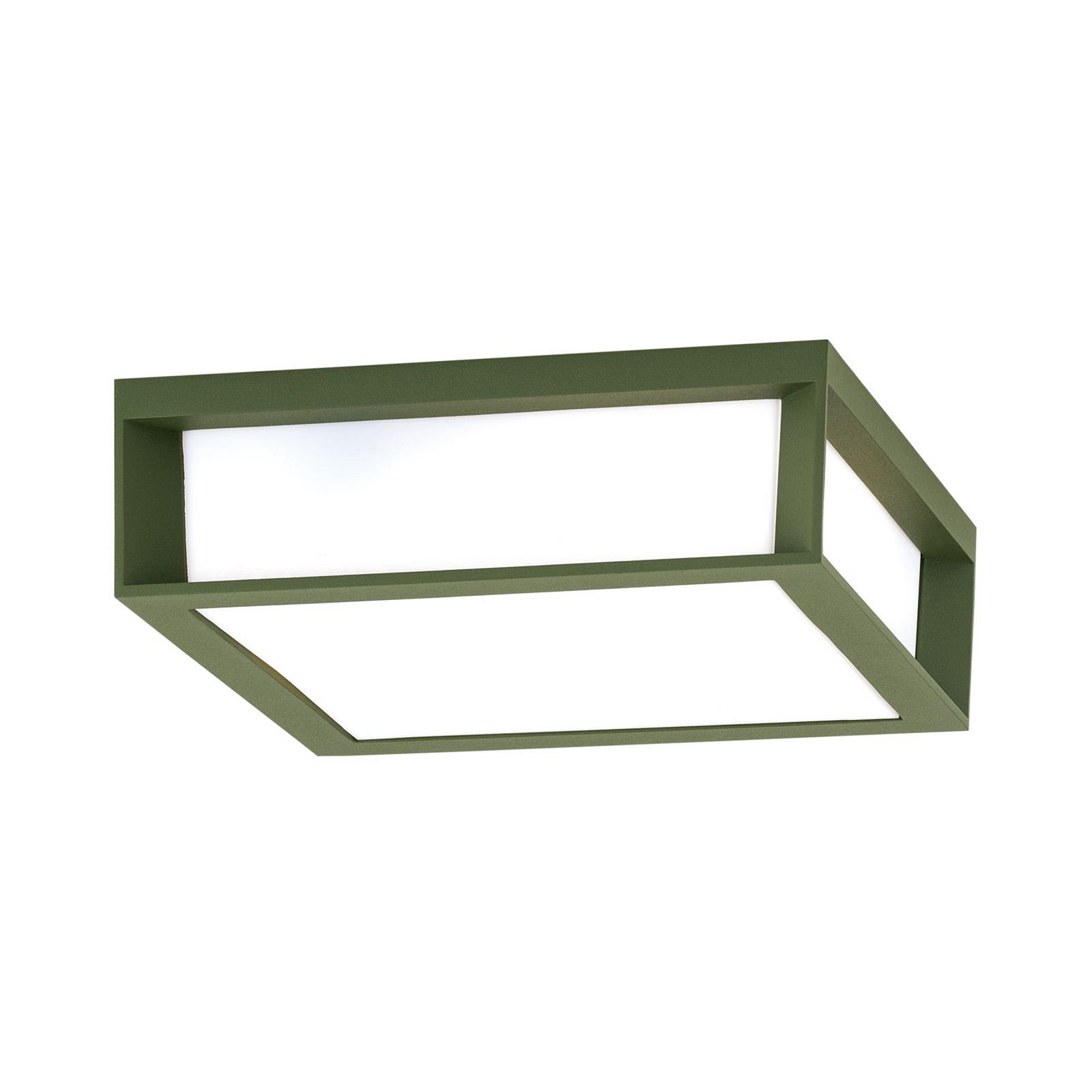 Lampada da esterno Henry, verde, alluminio pressofuso, E27, IP44