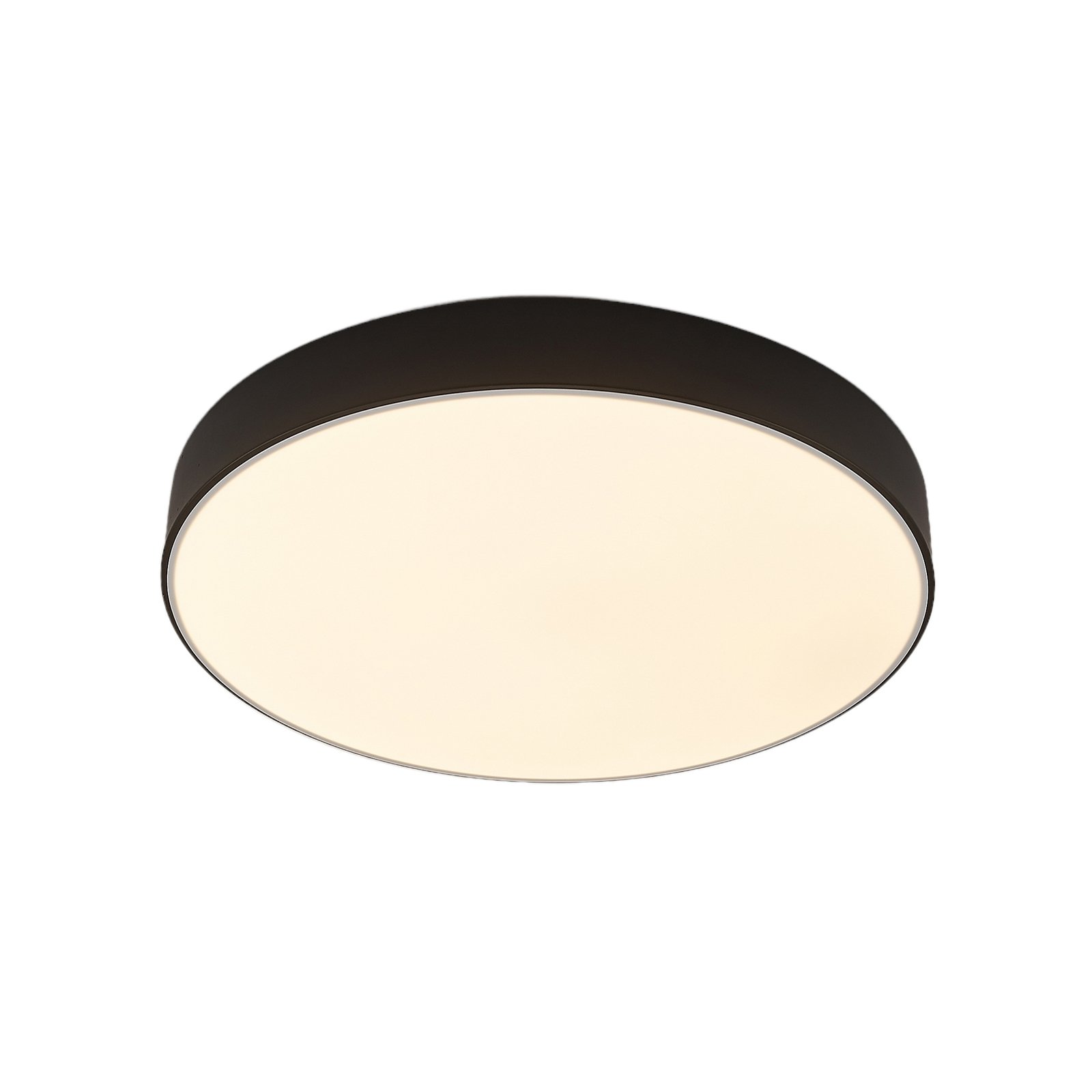 Lindby LED-Deckenleuchte Simera, Ø 50cm, schwarz, dimmbar